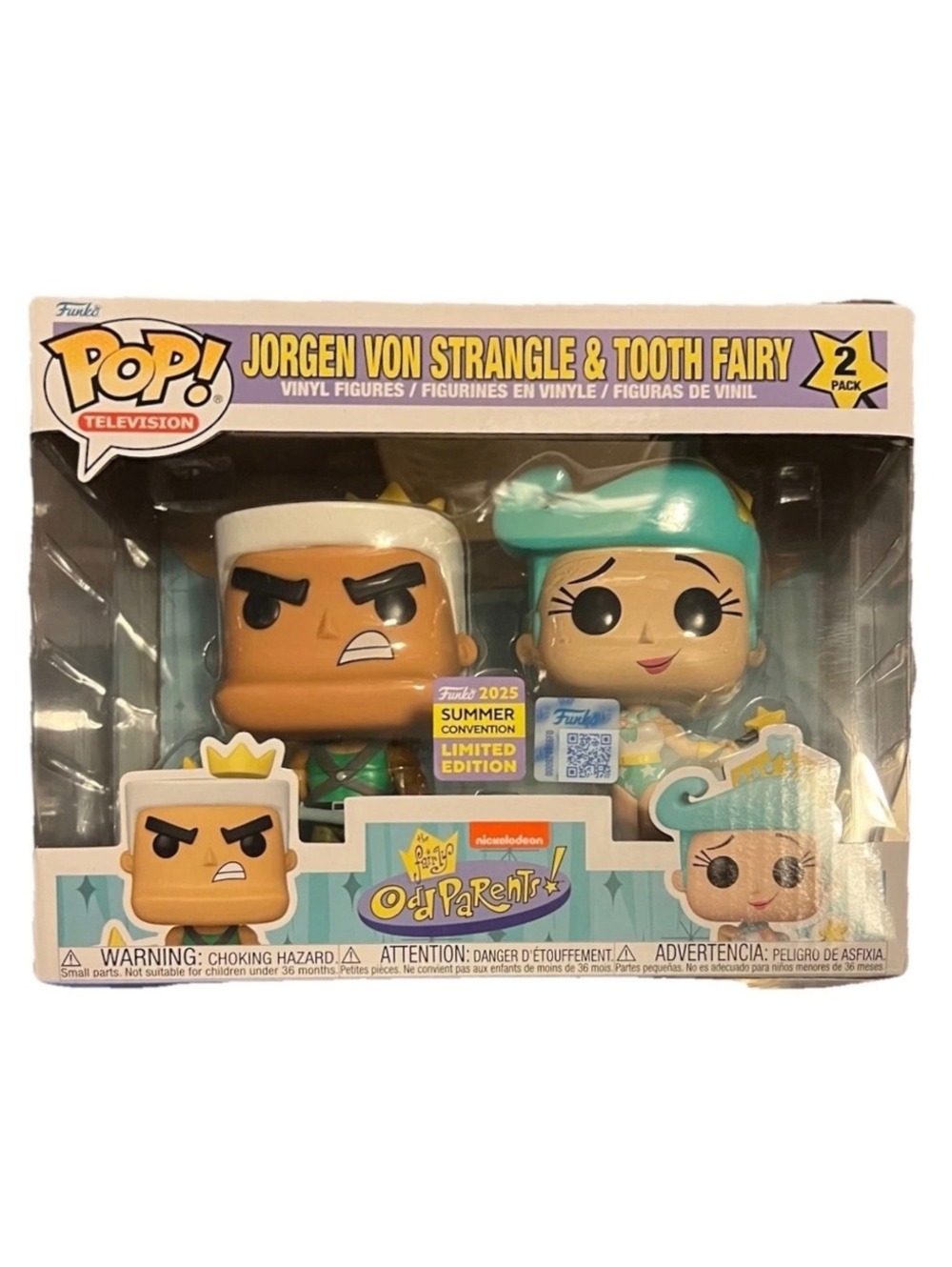 Fairly OddParents Jorgen Von Strangle & Tooth Fairy Funko Pop 2-Pack New